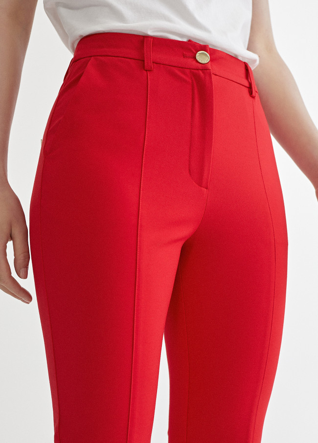 Pantalón de punto campana