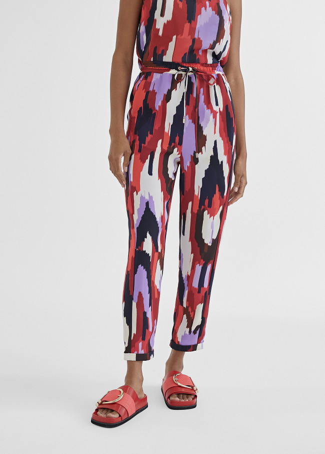 Calças jogger com estampado