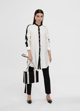 Blusón largo detalle manga