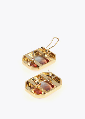 Boucles d’oreilles octogonales