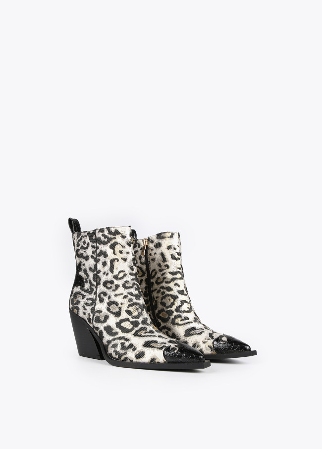 bottines femme imprime animal
