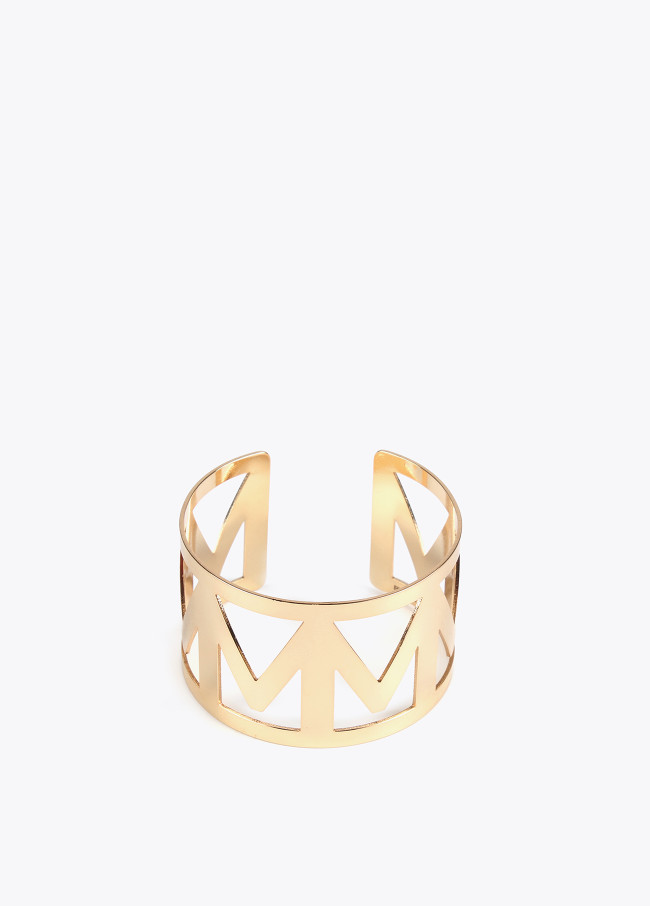 Bracelet manchette maxi lettres M