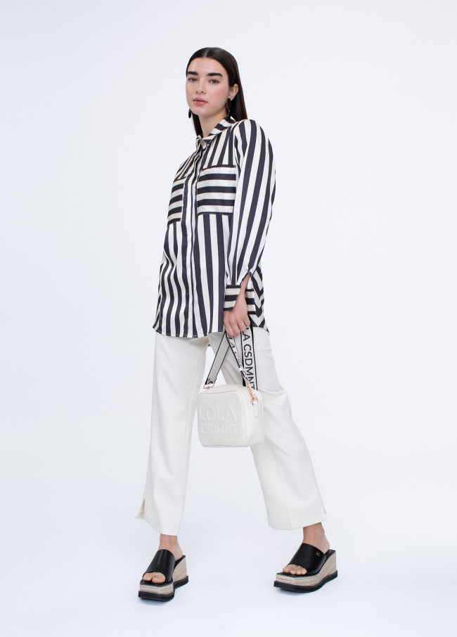 Flowing striped shirt