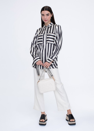 Flowing striped shirt