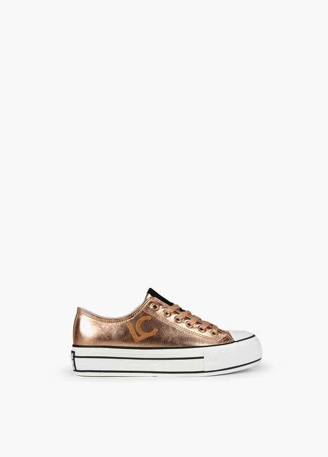 Zapatillas sneakers metalizadas