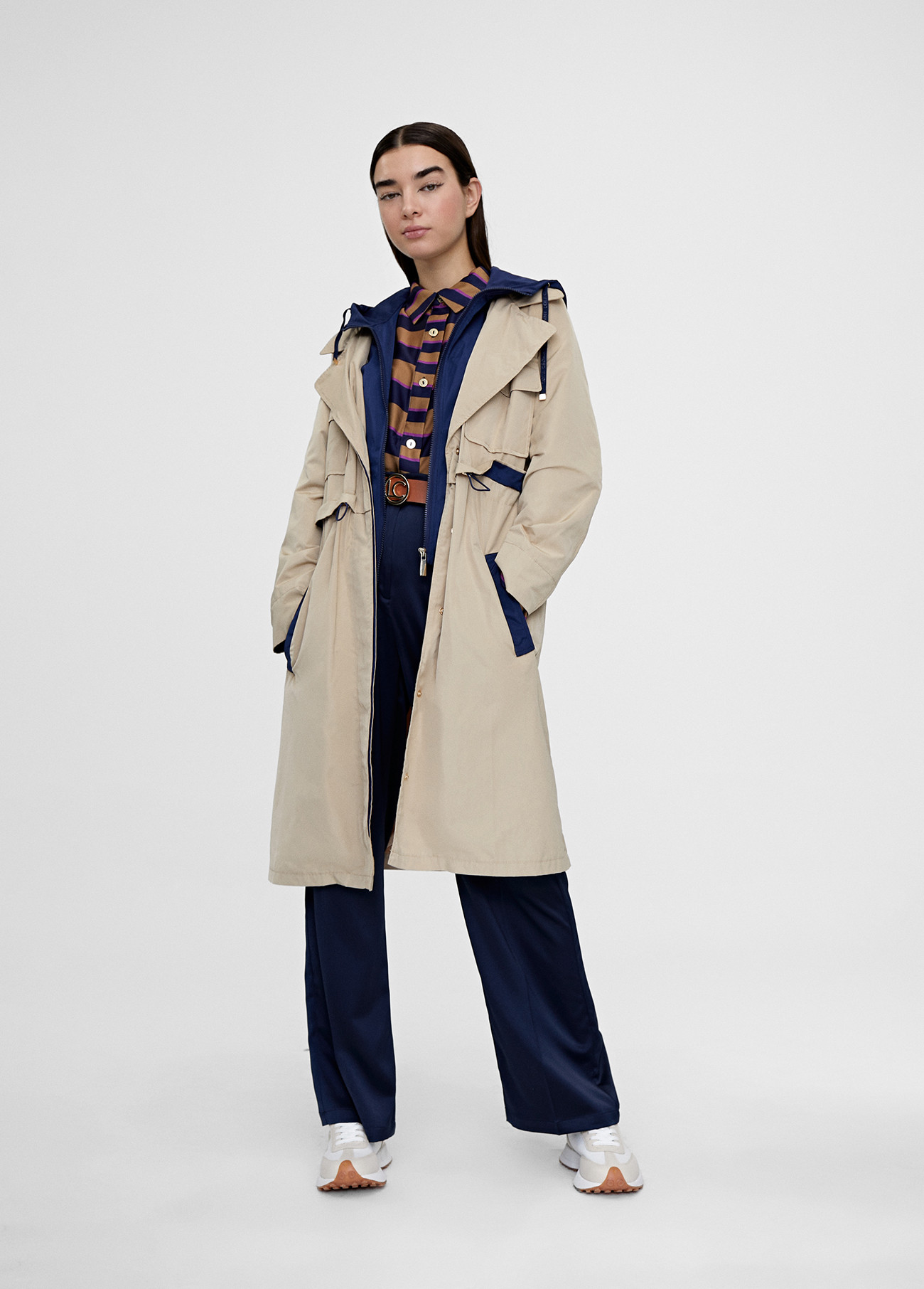 Betusline Trench Impermeabile Con Cappuccio Per Ragazze E Donne - Taglie Da 3 Anni A 2XL, Antivento, Morbido, Con Cappuccio Rimovibile