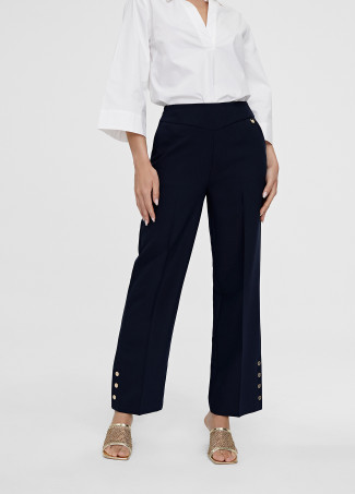 Button detail trousers