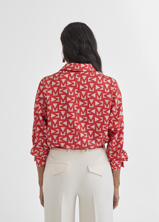 Camicia con stampa logotipo