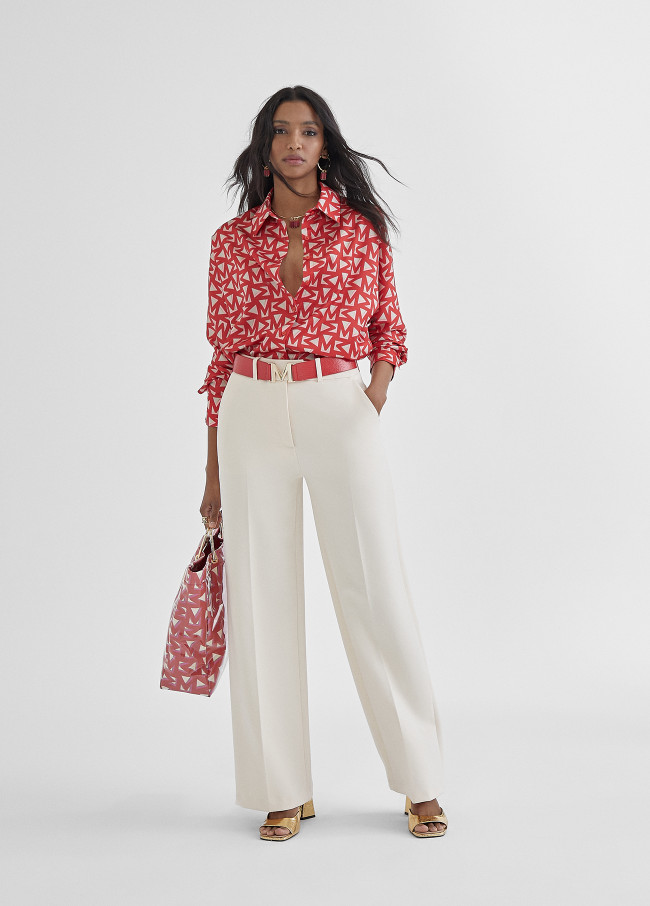 Camisa estampada com logótipo