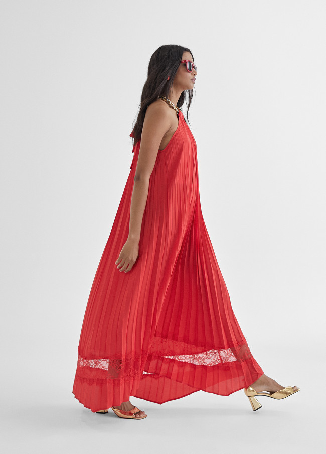 Vestido largo halter