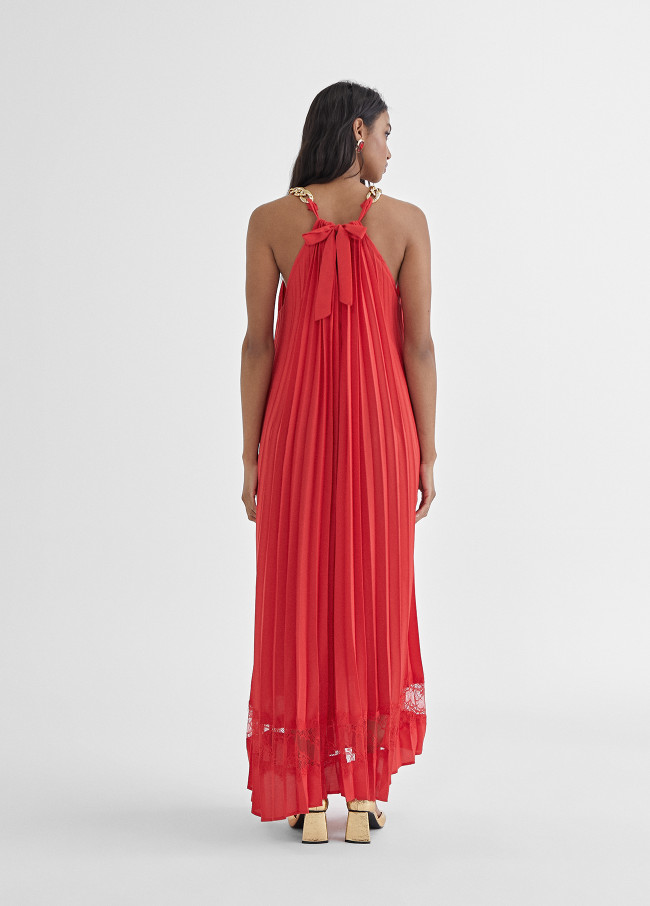 Vestido largo halter