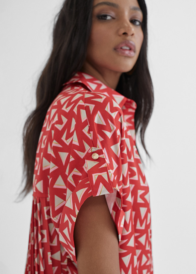 Camicia lunga monogramma M