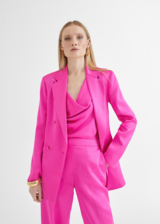 Blazer doppiopetto satinato