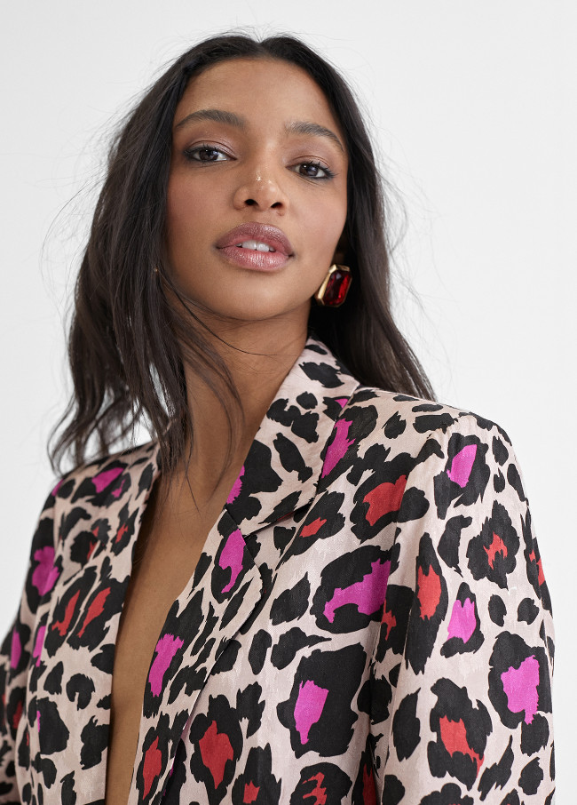 Blazer imprimé animal