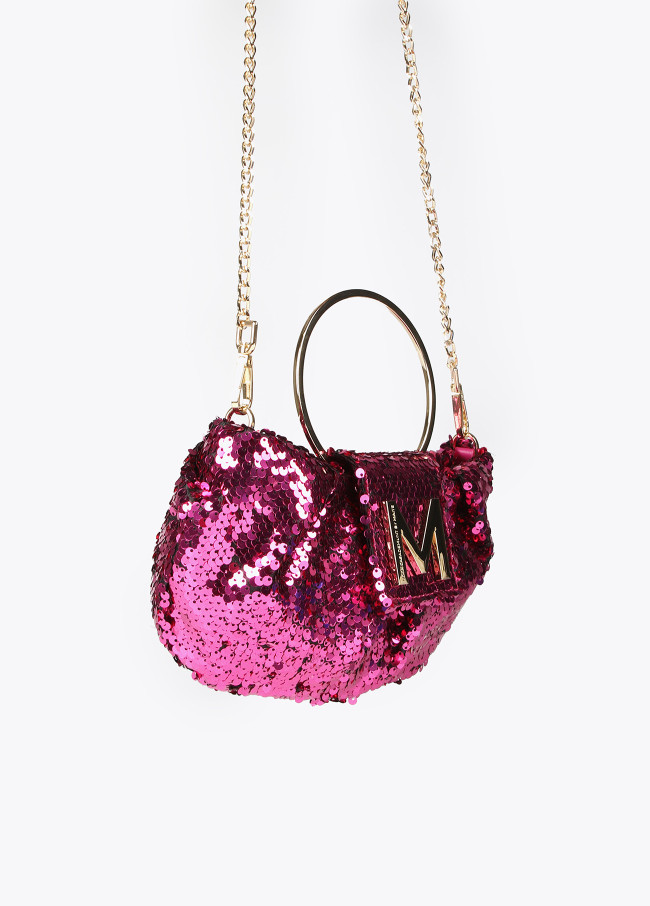 Sequinned evening bag