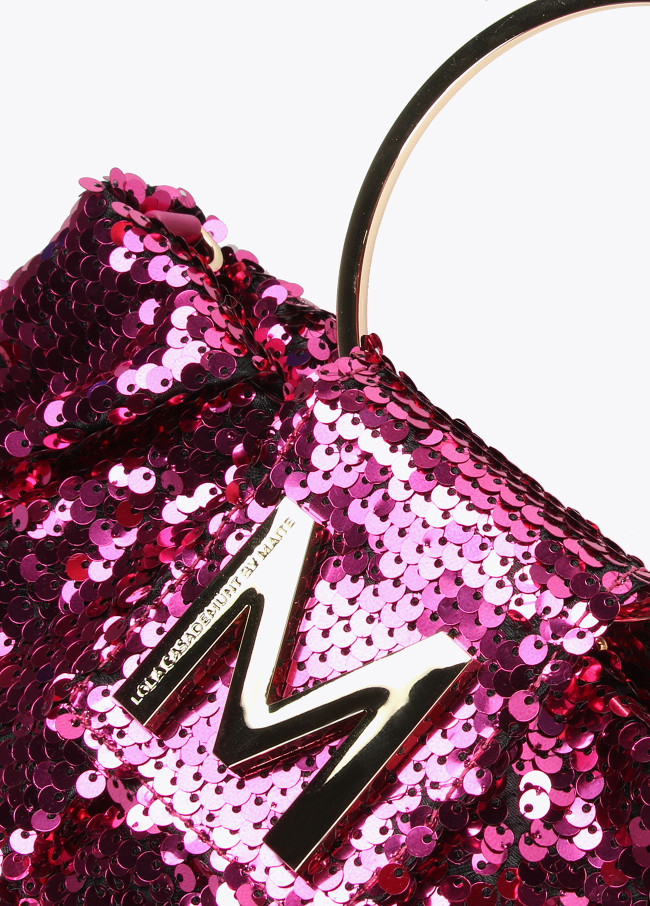 Sequinned evening bag