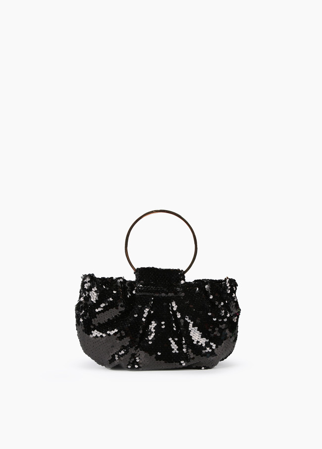 Sequinned evening bag