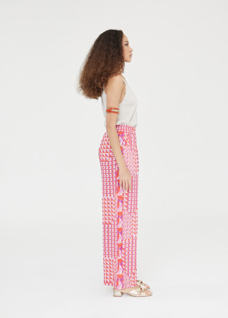 Pantalon palazzo imprimé