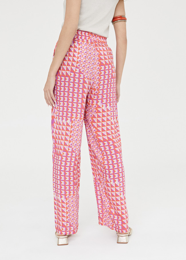Palazzo trousers with print