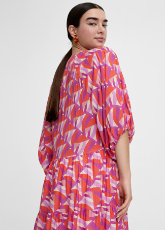 Vestito stampa multicolore