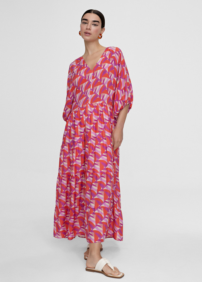 Vestito stampa multicolore