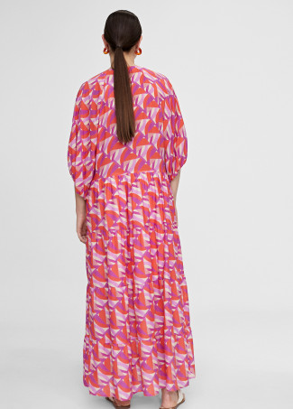 Kleid mit mehrfarbigem Print