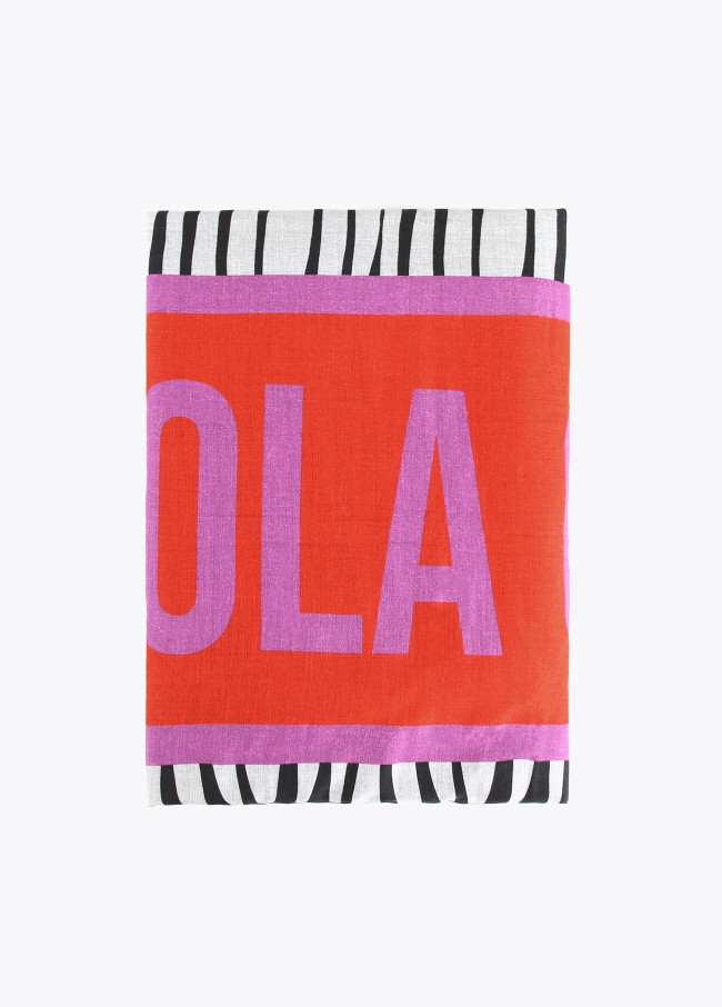 Toalha estampado estilo africano