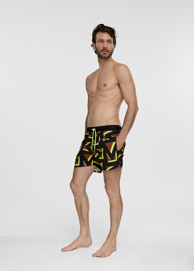 Maillot de bain homme multi logo