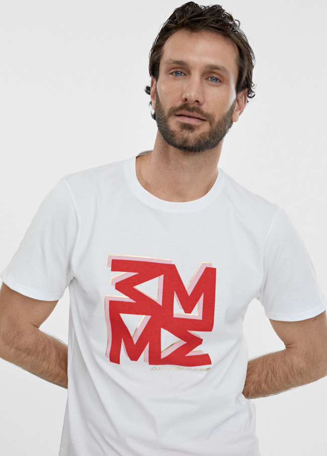 T-Shirt für Männer mit M-Logo
