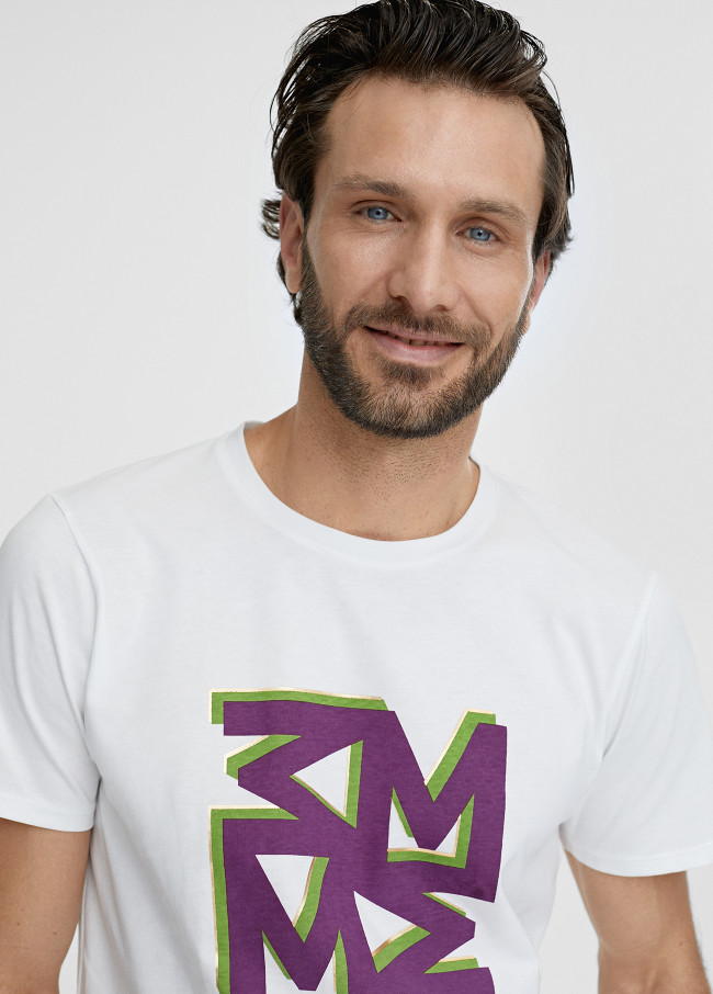 T-shirt de homem com logótipo M