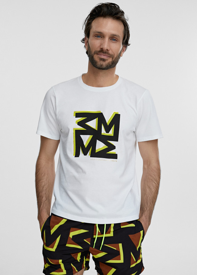 T-shirt de homem com logótipo M