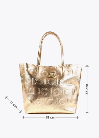 Bolso shopper metalizado