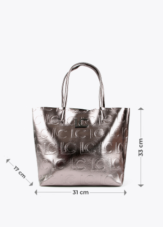 Borsa shopper metallizzata