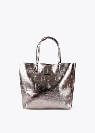 Borsa shopper metallizzata