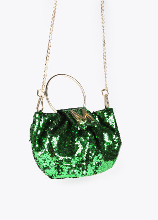Sequinned evening bag