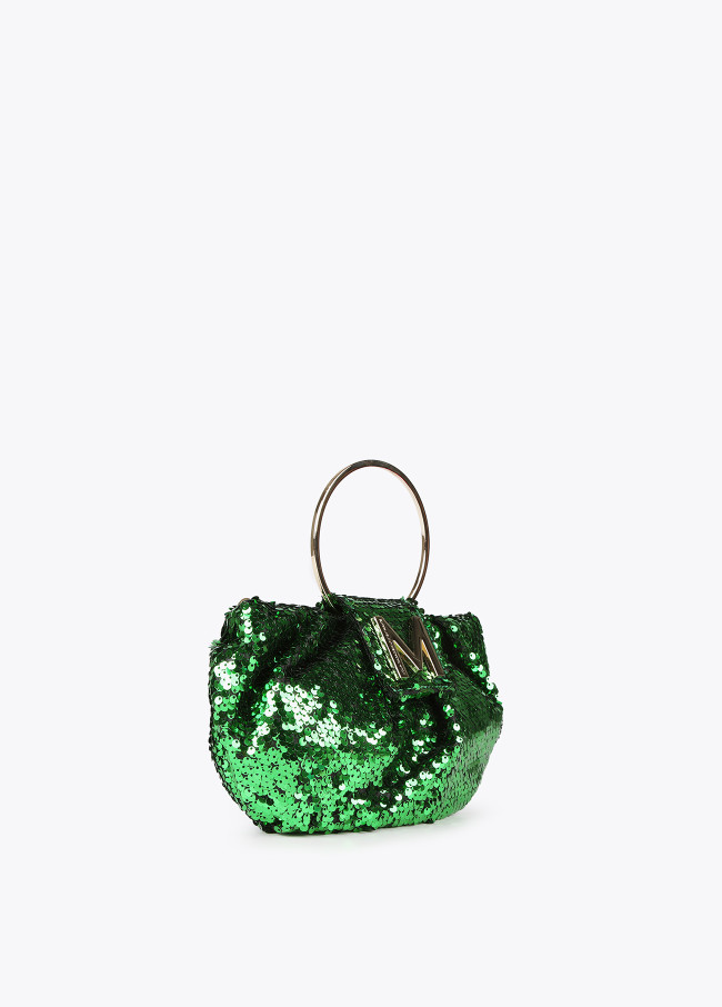 Sequinned evening bag