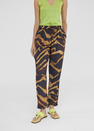 Calças jogger com estampado de zebra