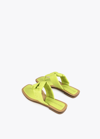 Flache Zehenstegsandalen