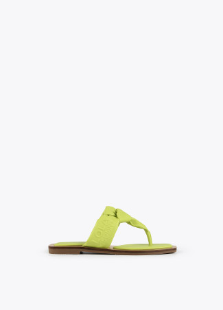 Flache Zehenstegsandalen