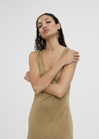 Vestido largo de punto