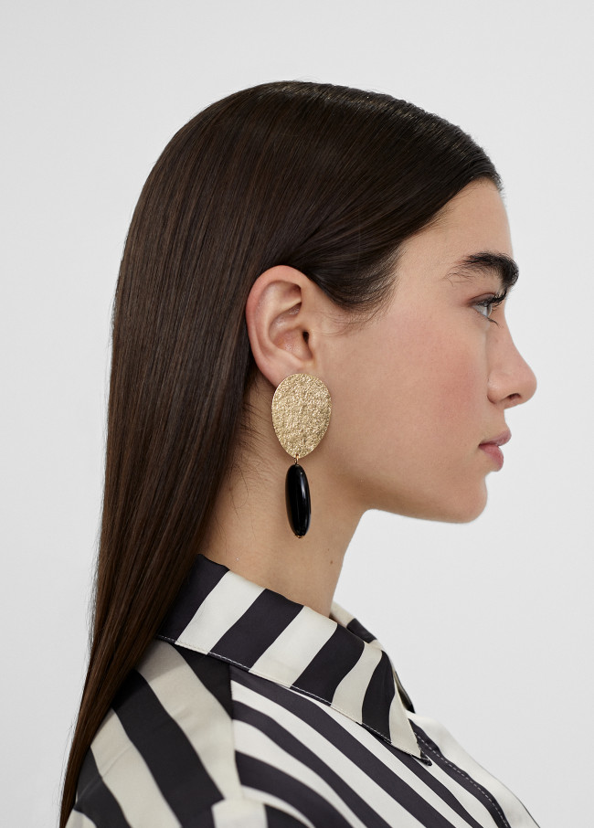 Two-piece earrings