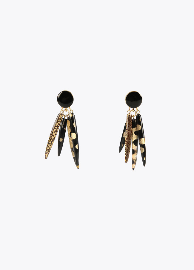 African-style earrings
