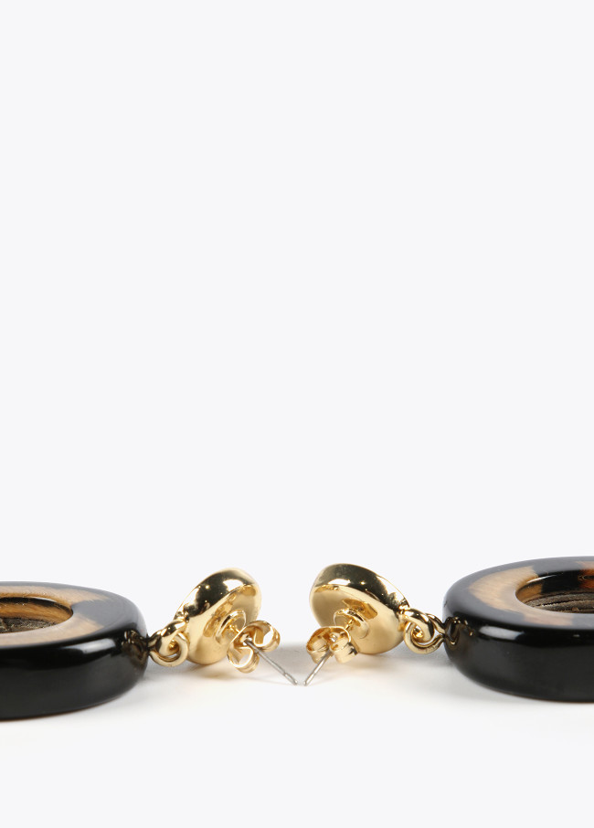 Creolen mit Animal Print