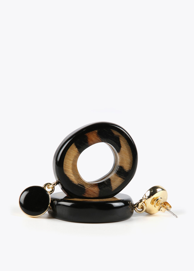 Creolen mit Animal Print