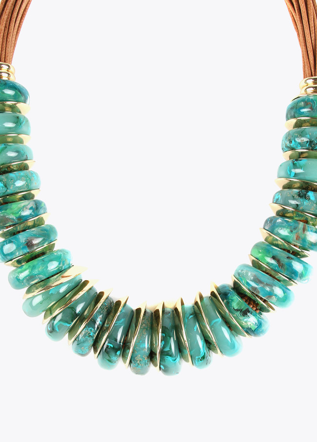 Collier multi-pièces turquoise