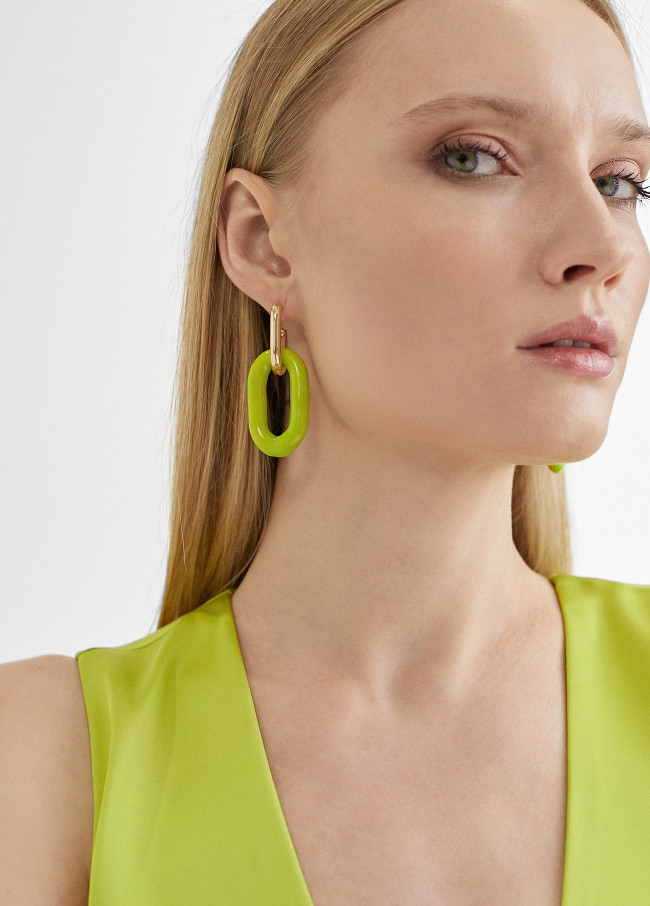 Pendientes dos piezas