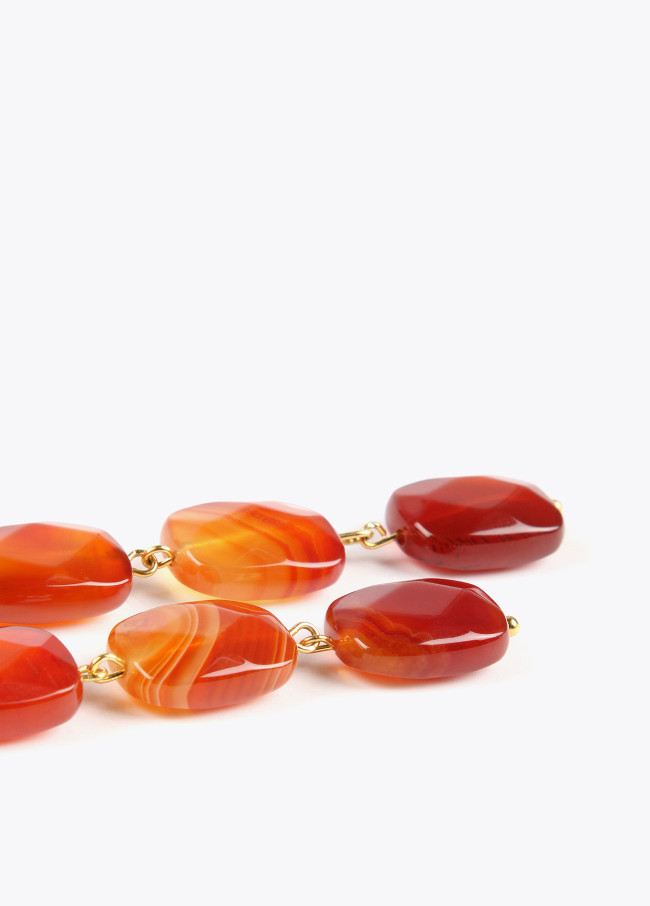 Natural stone earrings