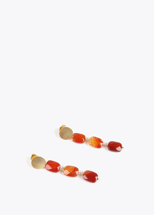 Pendientes de piedras naturales