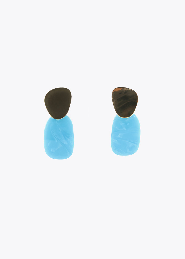 Two-piece earrings