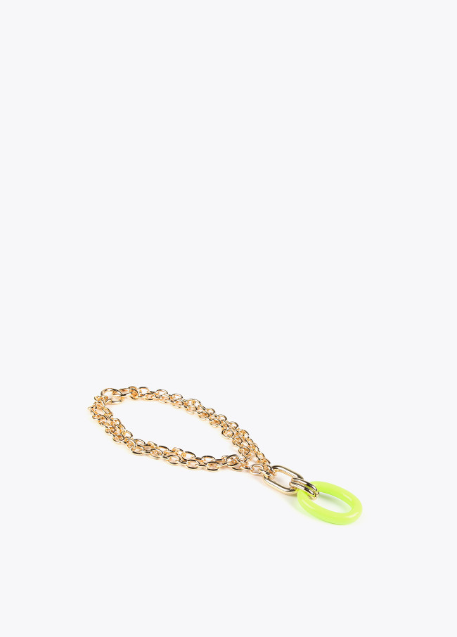 Collar doble cadena y colgante